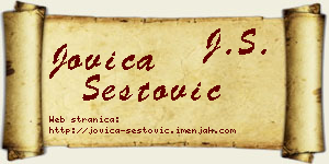 Jovica Šestović vizit kartica